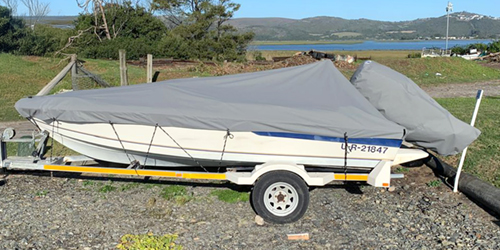 Boat and outboard motor covers