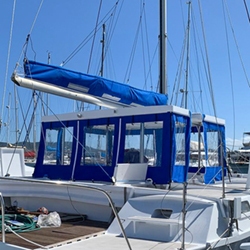 Stack pack and cockpit curtains